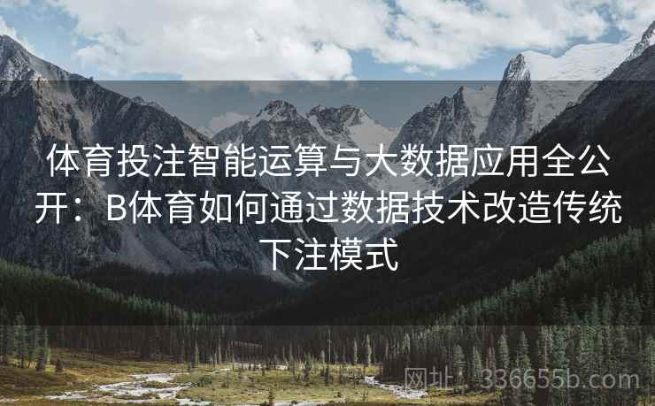 体育投注智能运算与大数据应用全公开：B体育如何通过数据技术改造传统下注模式